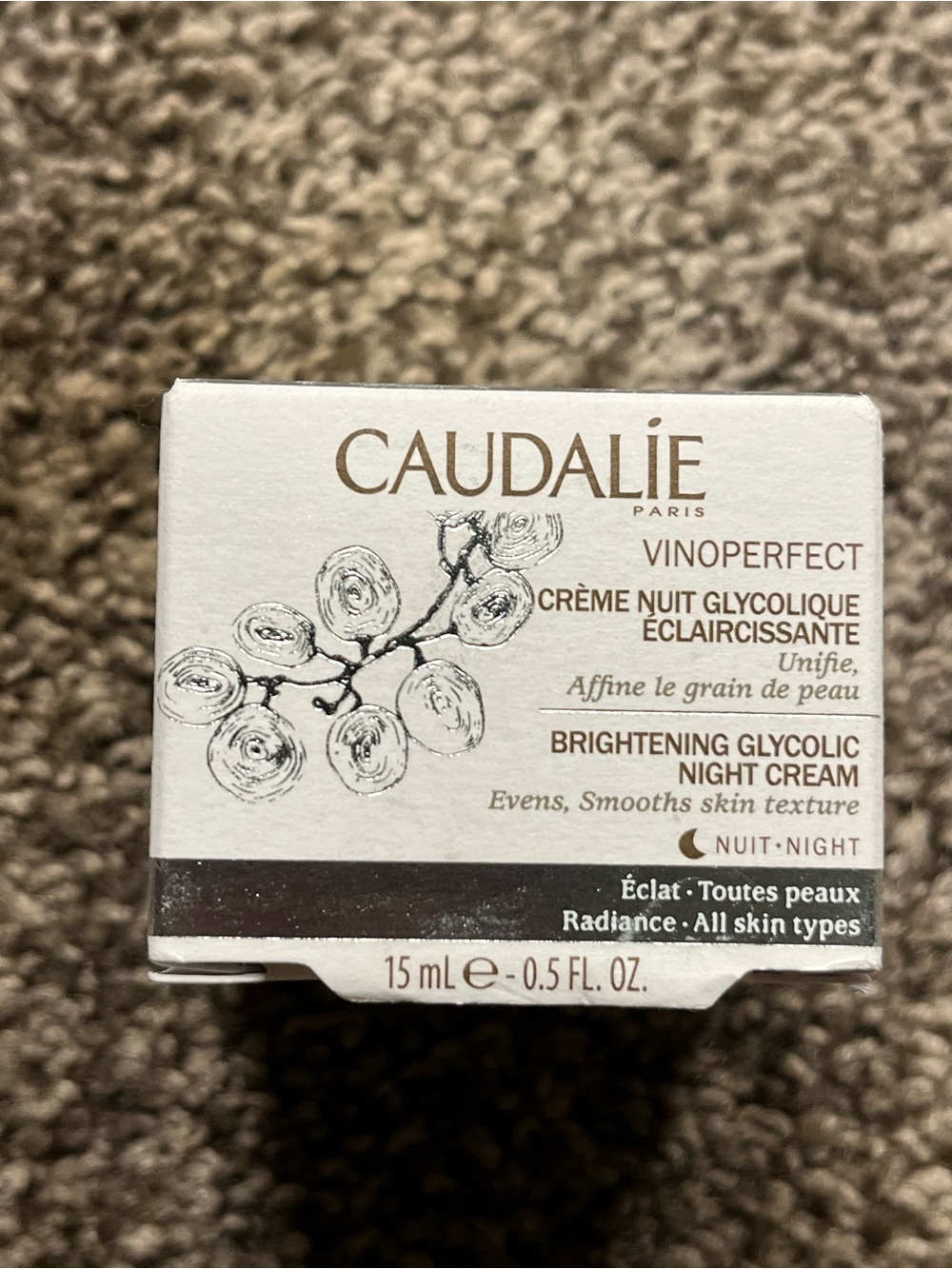 Caudalie Vinoperfect Brightening Glycolic Night Cream 15ml